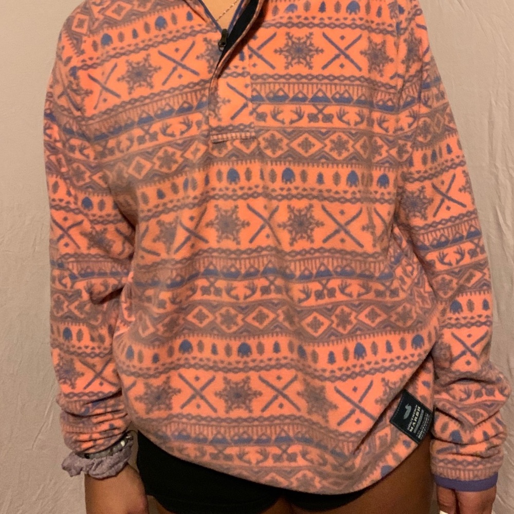Southern Marsh Patterned Quarter Zip